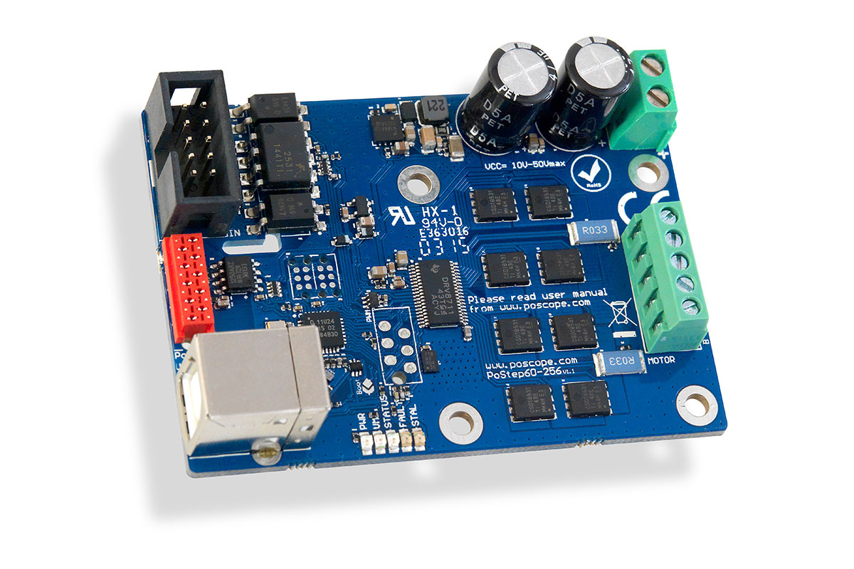 Stepper Motor Driver - PoStep60-256 6A, 256 microsteps - Polabs