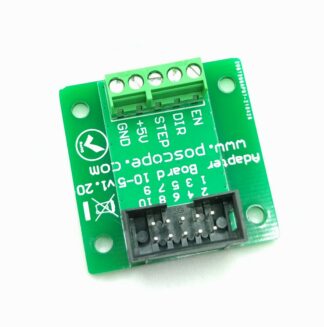Adapter 10-5 for easy connection of stepper motor drivers to our PoKeys57CNC controller.