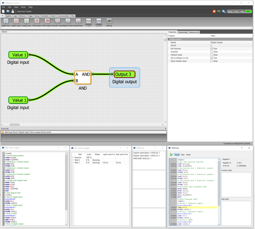 PoBlocks free tool -PoKeys