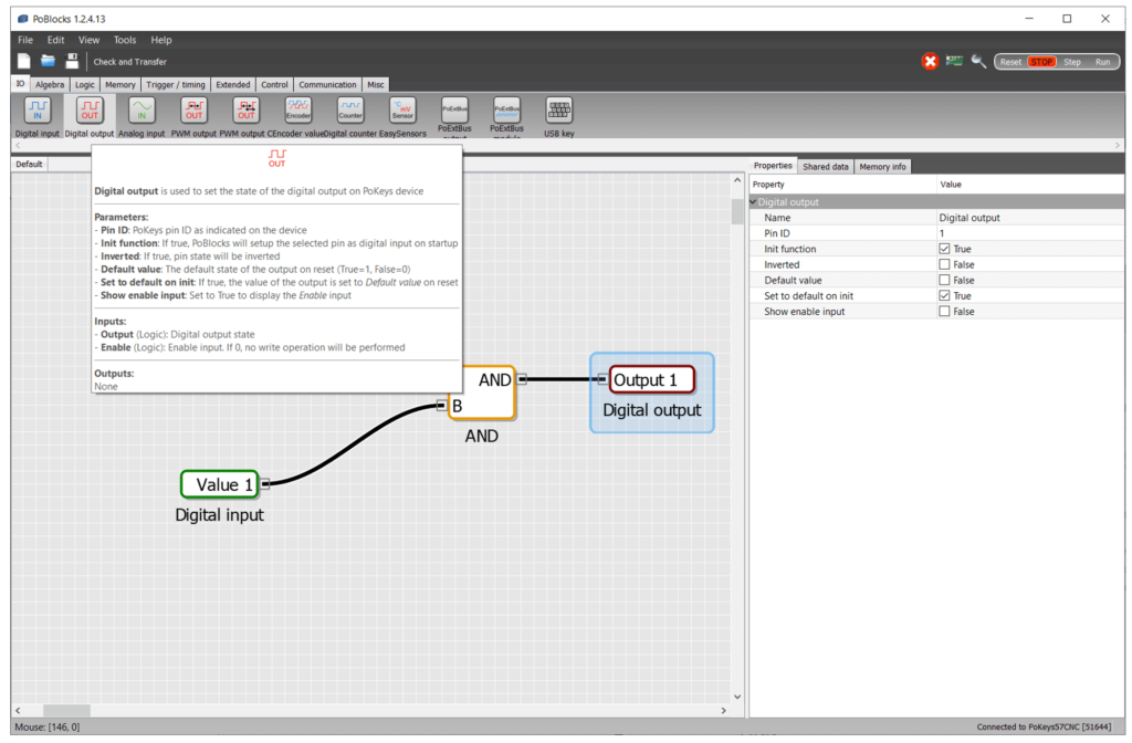 PoBlocks graphical programming